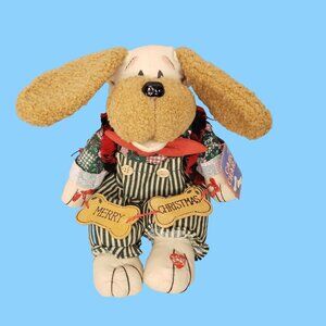 Vintage Christmas Caroling Character Dog Barks Jingle Bells Decor NCE